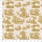 Upholstery Fabric - Gold & Yellow Toile Upholstery Fabric 54 Inches"